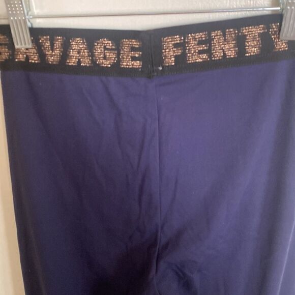 NWT- FENTY-The Savage X Jersey Legging high-waisted, Navy- size small - Picture 9 of 13